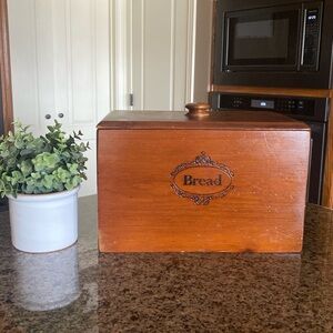 Vintage Wooden Bread Box